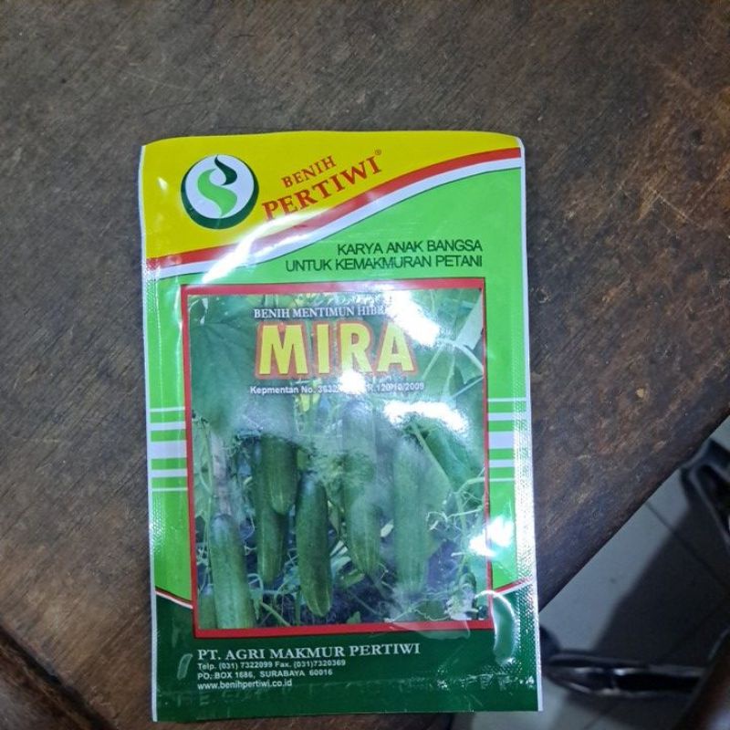 Benih Bibit Timun Mira F1 25g Cap Benih Pertiwi