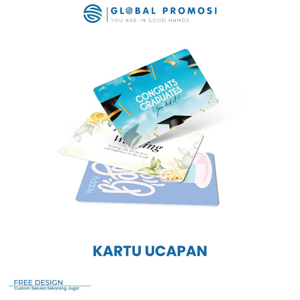 

Kartu Ucapan bahan PVC Custom Satuan/Penambahan Tulisan