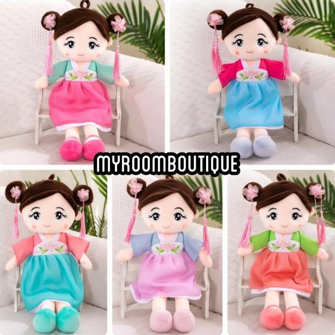 Best Sales Doll Import Boneka Anak Karakter Little Girl Hanbok Korea Berkualitas