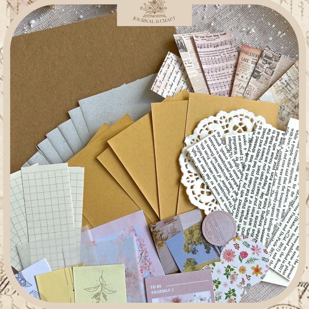 

Kekinian - Scrapbook Album Kit Journaling Scrapbooking Kado Aesthetic ,.