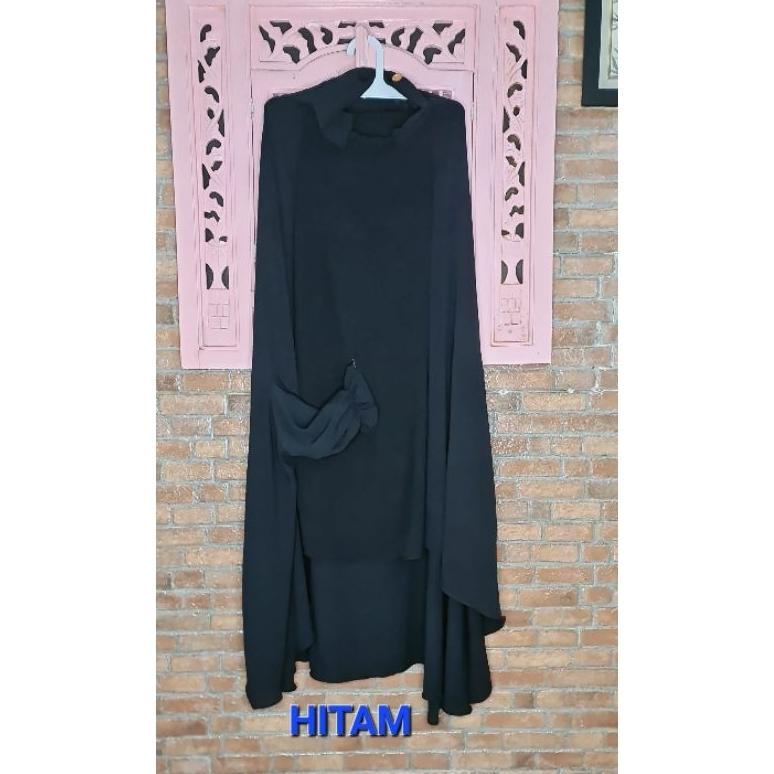 Trendy FRENCH KHIMAR LENGAN CRINKLE 