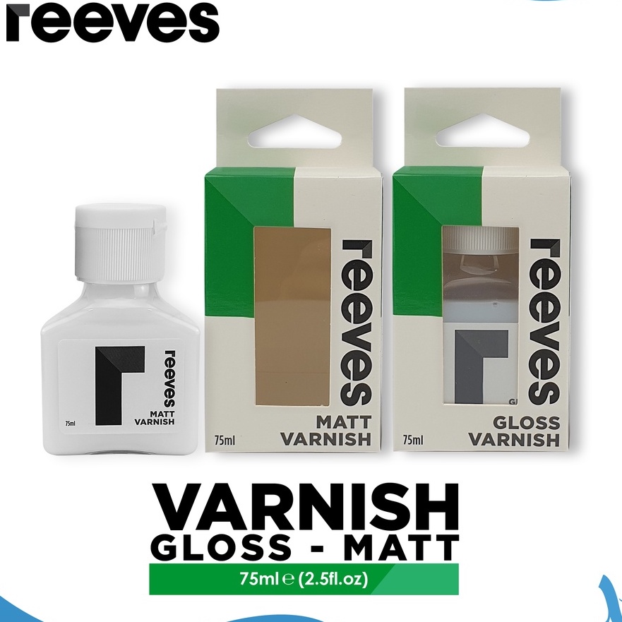 

[F07㊖) Pernis Reeves 75ml Acrylic Varnish..!