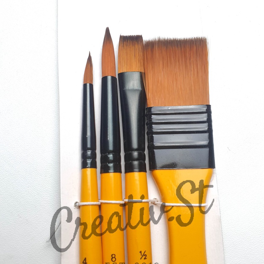 

[W37㊠) Kuas Lukis V-Tec A184 Set 4 Brush.!!