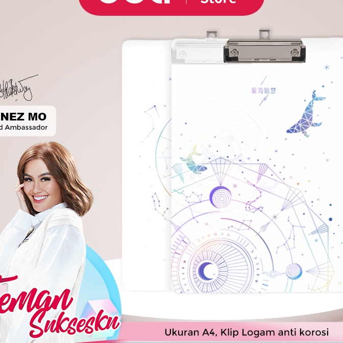

[U19») Deli Vertical Clipboard Papan Jalan A4 72603.!!