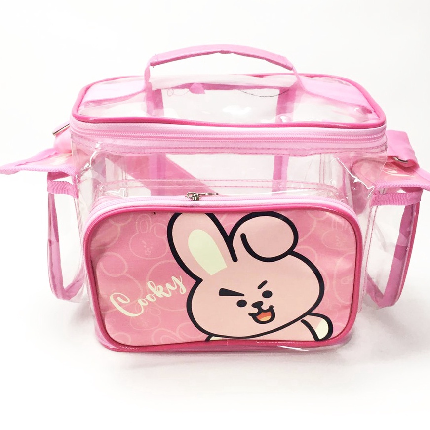 (I52❣> Showme TAS TEMPAT MAKAN Anak Sekolah/ LUNCH BAG / GOODIE BAG  BTS21COOKY - KOYABIRU - CHIMMYK