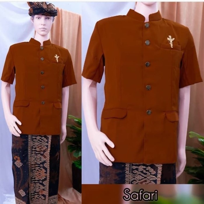 Pakaian Adat Bali Baju Safari Pria Busana Bali