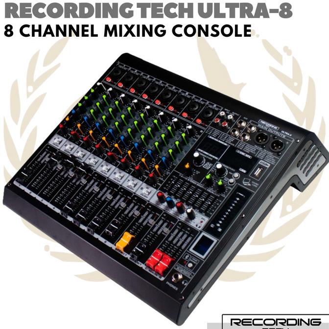 Discount Recording Tech Ultra 8 Mixing Console | Audio Mixer 8 Channel Ultra8