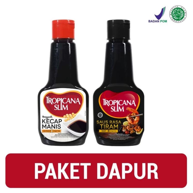 

PAKET DAPUR TROPICANA SLIM KECAP MANIS + SAUS TIRAM 200ML