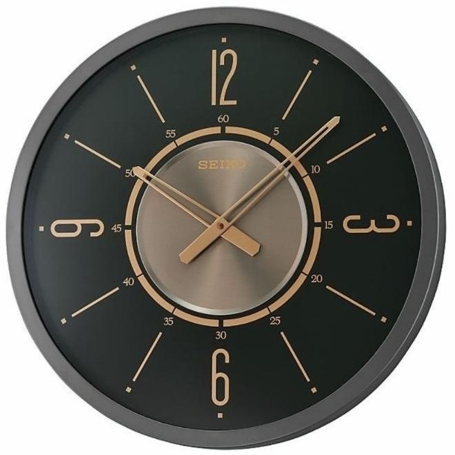 Jam Dinding Seiko QXA759K Large Original Diameter 50cm BLACK QXA759