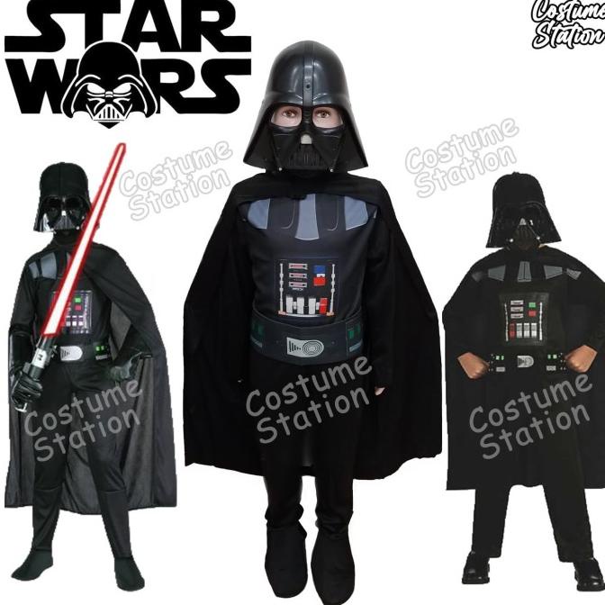 Kostum Star Wars Darth Vader / Costume Vader Star Wars anak laki