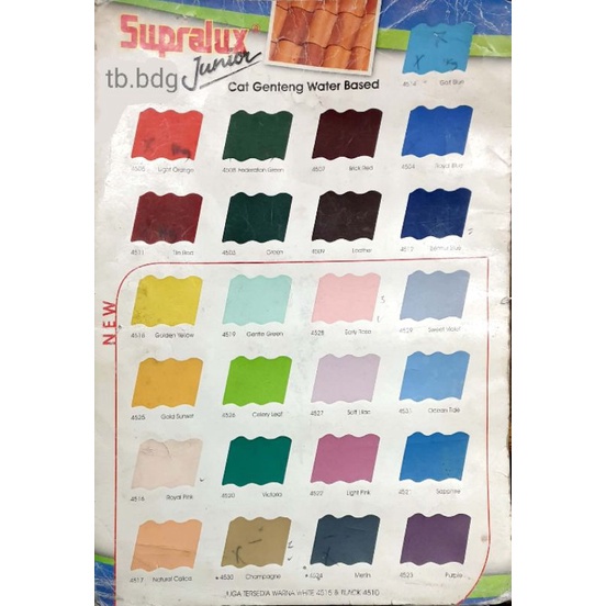 Cat Genteng Supralux Junior 4 Kg / Bak Kolam Asbes