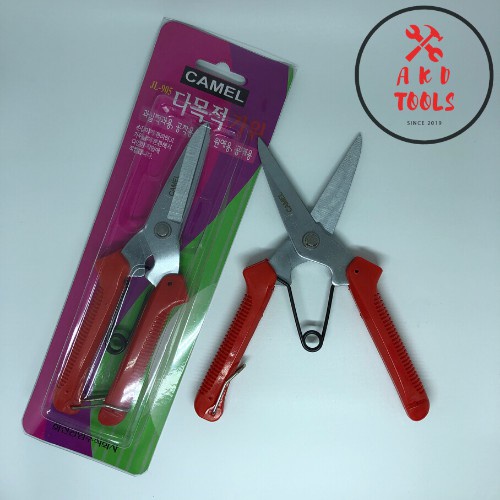 

Gunting Korea "Camel" Gunting Serbaguna Steak Baja Tajam