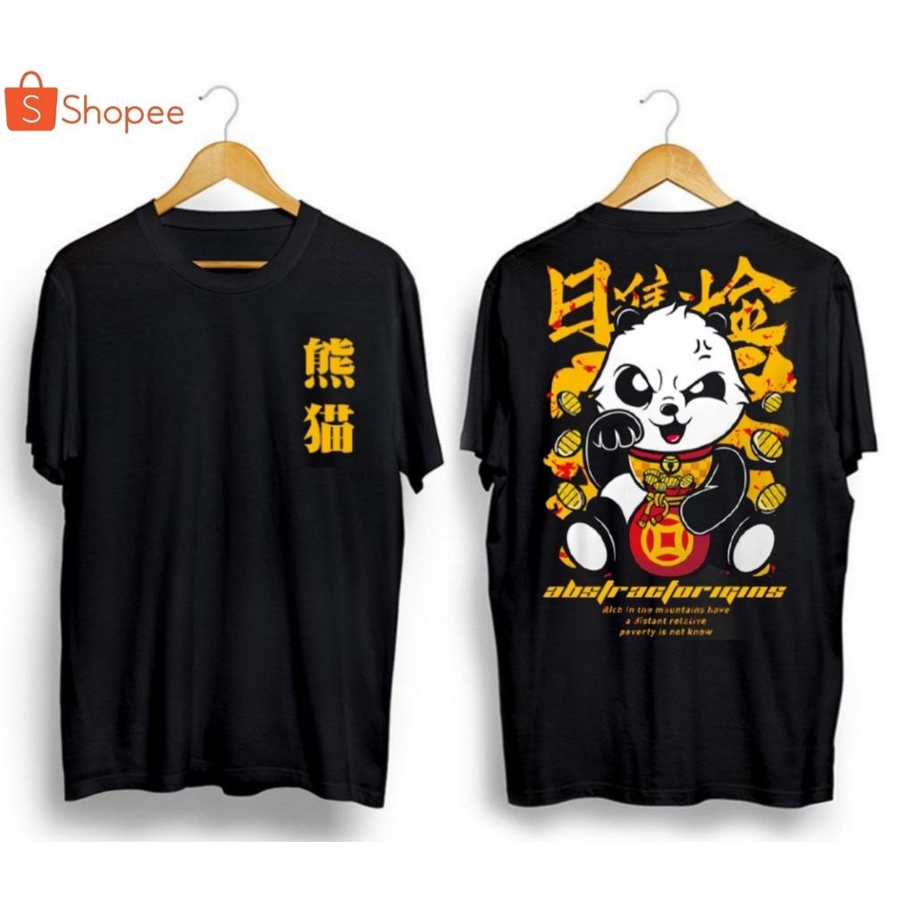 KAOS PANDA ABSTRACTORIGINS KAOS PANDA PELANGI BAJU KAOS DISTRO ORIGINAL KAOS PRIA DAN WANITA KAOS KE
