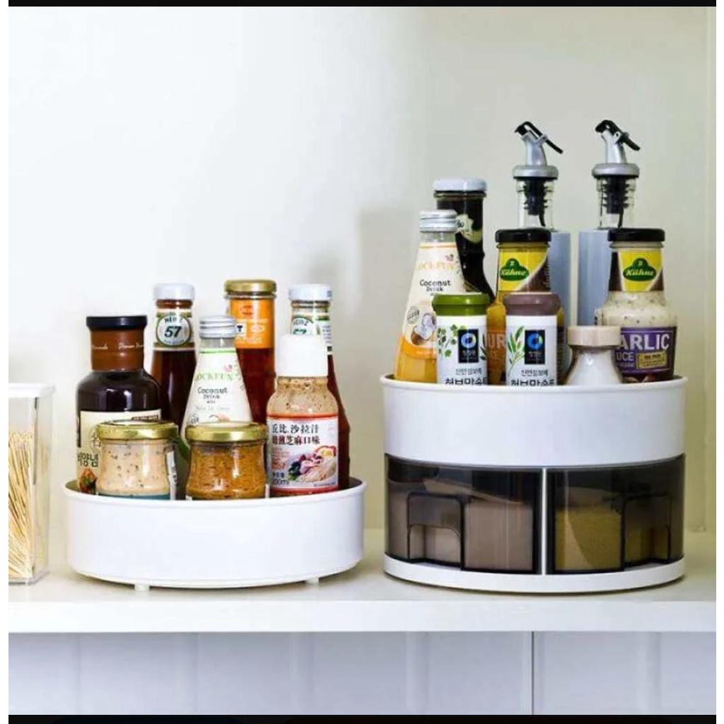 RAK BUMBU PUTAR/ RAK BUMBU ESTETIK