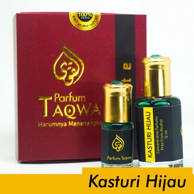 Kasturi Hijau 12ml | Parfum Sholat Minyak Kasturi Hijau (Non Alcohol)