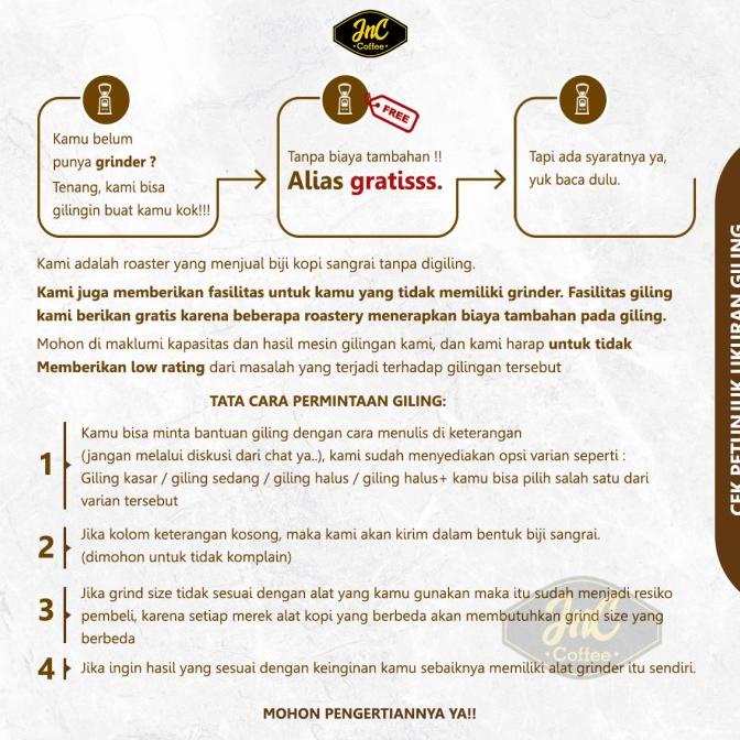 

JnC House Blend Platinum 100% Biji Kopi Robusta 250 Gr