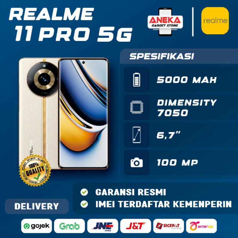 Realme 11 Pro 5G 8GB/256GB Garansi Resmi Realme Original