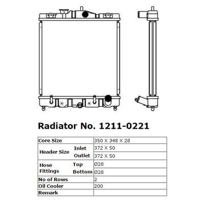 Radiator Honda CIVIC GENIO FERIO transmisi AUTOMATIC berkualitas