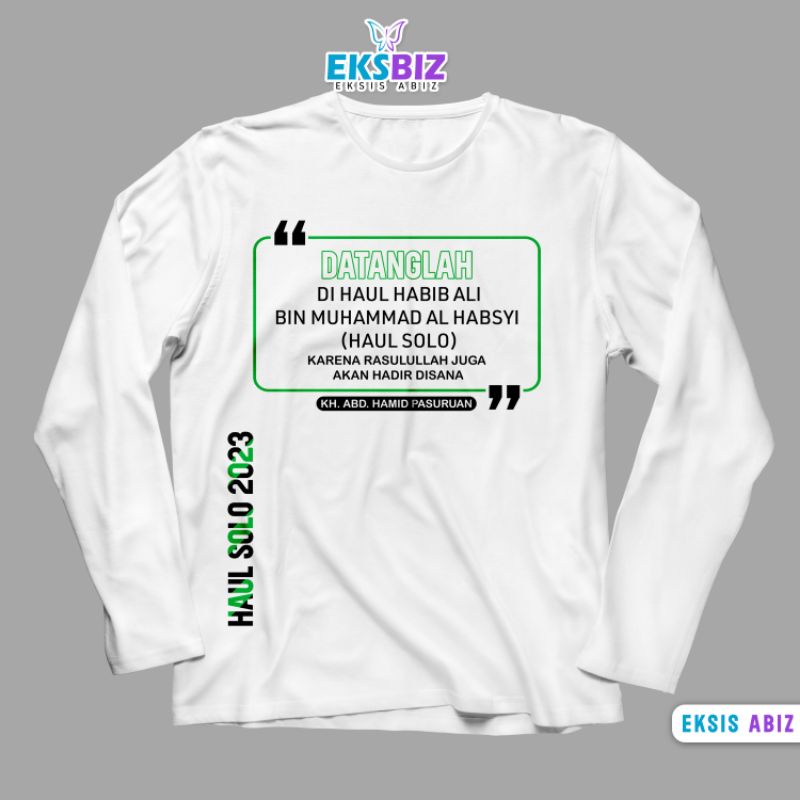 Kaos Haul Solo 2023 lengan panjang kode 006