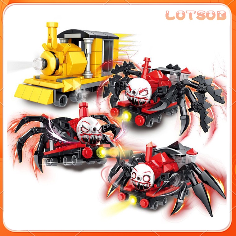 kd Choo Choo Charles LEGO Horror Game Charles Kereta Kecil Thomas Spider Train Blok Bangunan Mainan 