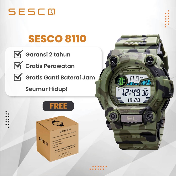 TERBARU SESCO Jam Tangan Anak 8110 Anti Air, Original, dan Bergaransi /JAM TANGAN ANAK/JAM TANGAN