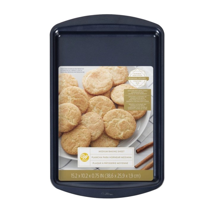 

✅Termurah Wilton Diamond Infused Navy Blue Medium Cookie Baking Sheet Pan Terbaru