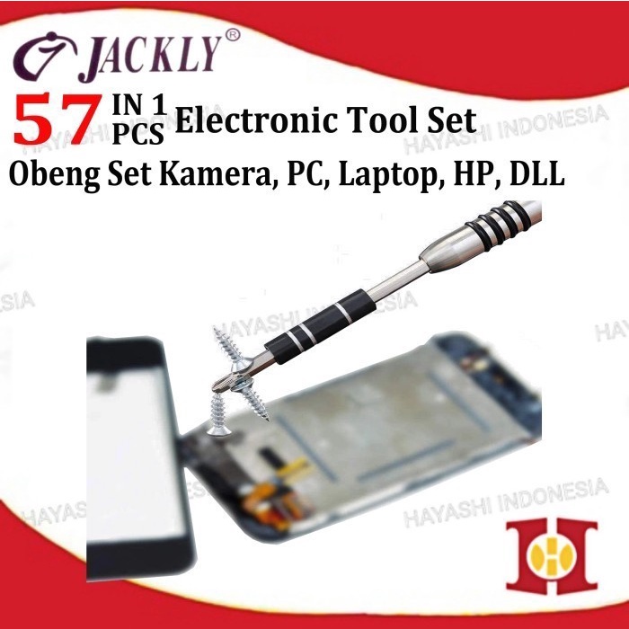 Obeng Set 57 in 1 Magnet Service Kamera PC Computer Laptop Handphone terbaik