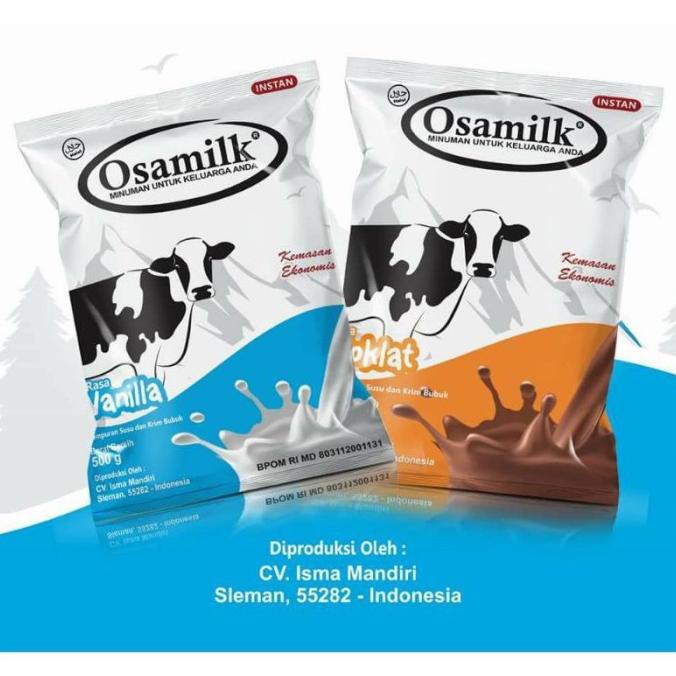 

OSAMILK SUSU GEMUK BADAN 500 GR VANILA/COKLAT