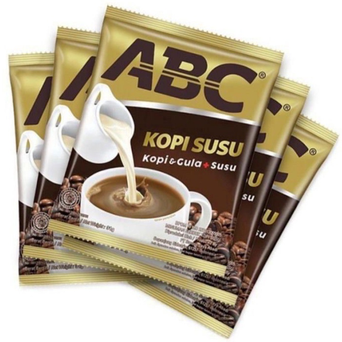 

YWRX1680 (D2289) kopi abc kopi susu sachet ( 10 sachet / renceng )