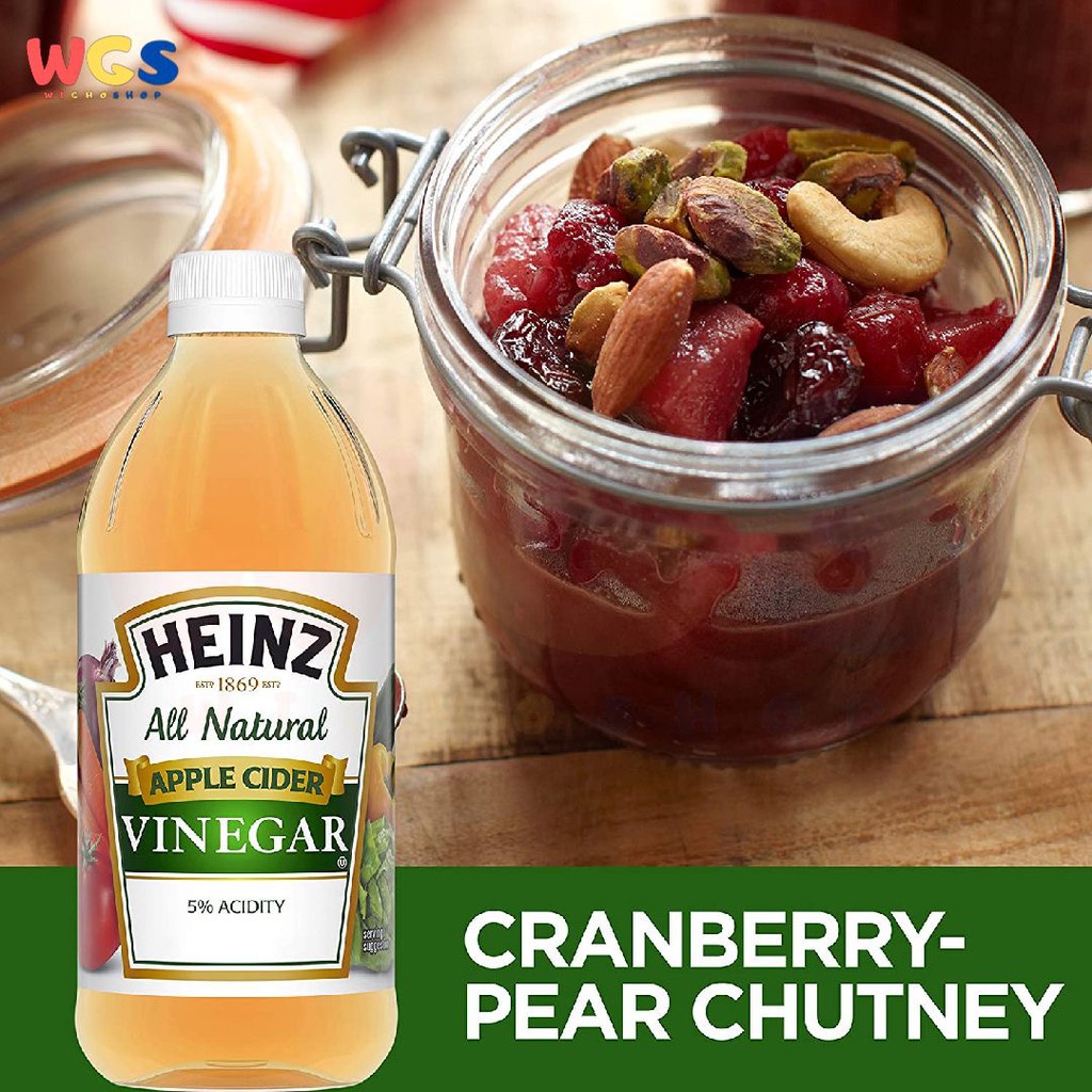 

Heinz All Natural Cider Vinegar 5% Acidity 16Oz 473 Ml