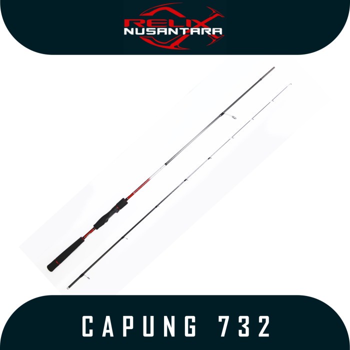 [New Ori] Joran Pancing Casting Merk Relix Nusantara Type Capung 732 Berkualitas