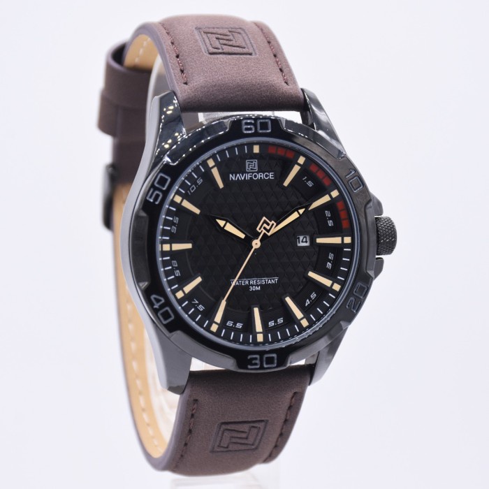 TERMURAH Jam Tangan Cowok/Pria Naviforce 9075 Original /JAM TANGAN ANTI AIR/JAM TANGAN ANALOG/JAM