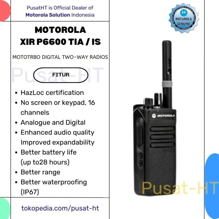 HARGA DISKON HT MOTOROLA XIR P6600I VHF TIA ORIGINAL P 6600I TIA P-6600 TIA