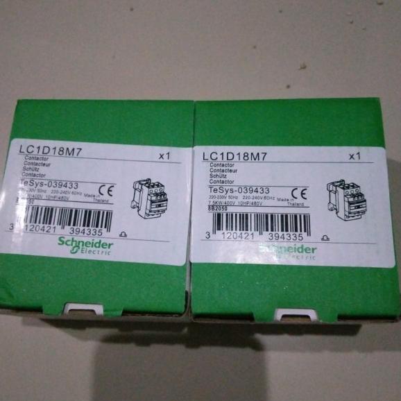 Contactor Kontaktor Magnet Schneider Lc1D18 24V 42 48V 110V 220V 380V