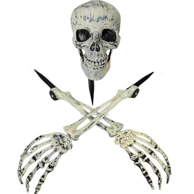 

Terbaik Set Tangan Kepala Tengkorak Dekorasi Halloween Outdoor Mainan Skull Terbaik