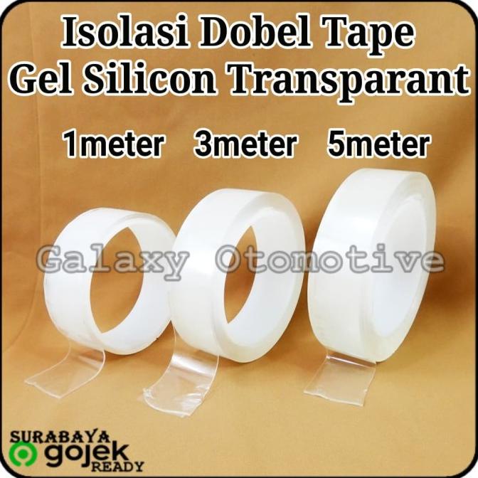 

Grtais Ongkir Isolasi Dobel Tape Nano Gel Silicon Transparan - 1meter Jaminan Terbaik (glx00mstr)