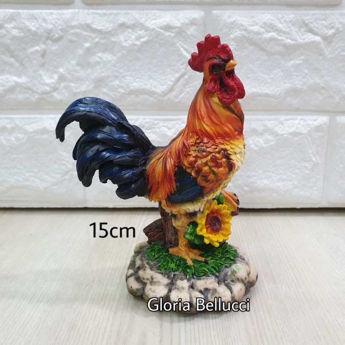 PATUNG PAJANGAN AYAM JAGO MINIATUR CHICKEN