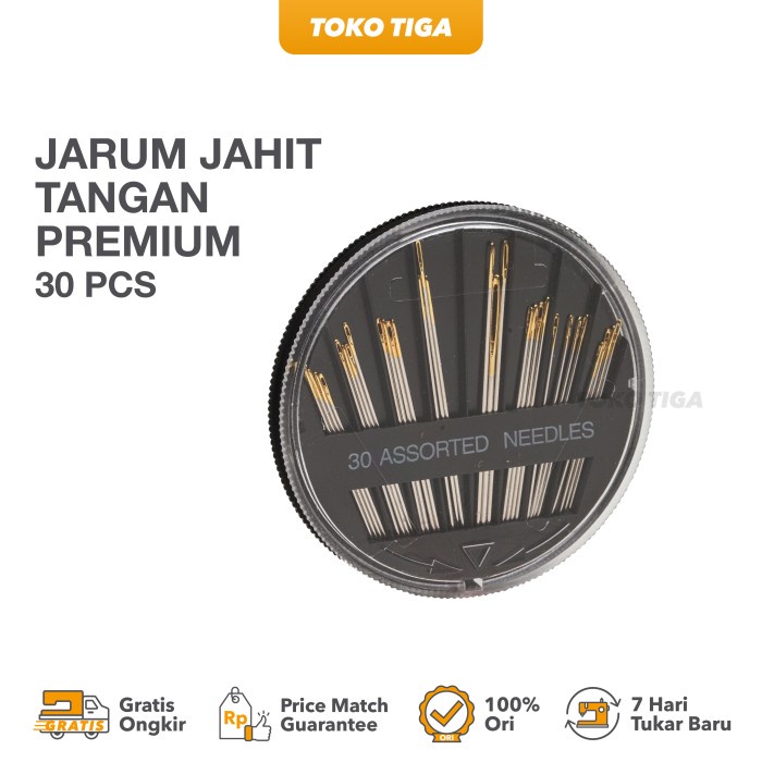 

Jarum Jahit Tangan Isi 30 pcs - Premium Assorted Needle
