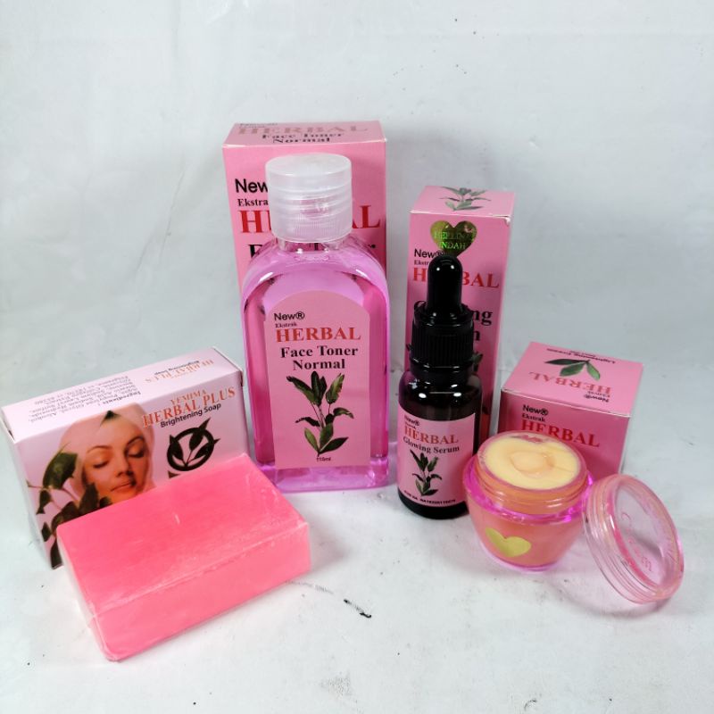 Paket Skincare Herbal PlusBpom(Sabun+Cream+Toner+Serum)