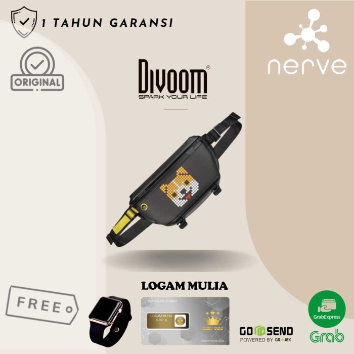 DIVOOM SLING BAG WITH LED DISPLAY