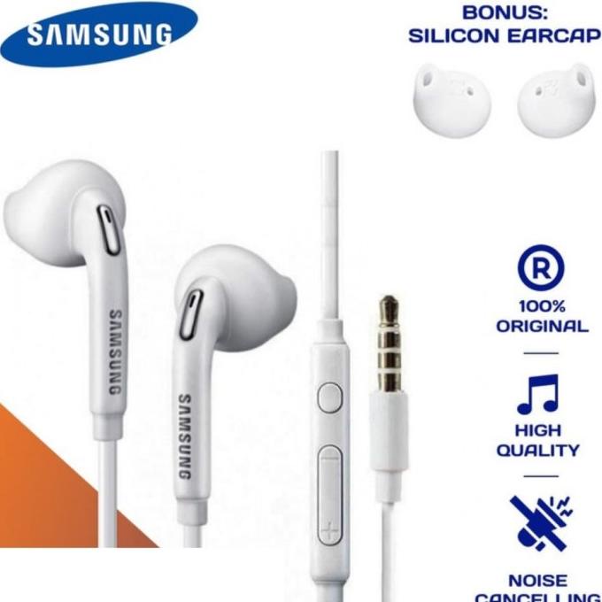Headset Earphone Samsung Galaxy A32 A52 A72 Original 100% Mic