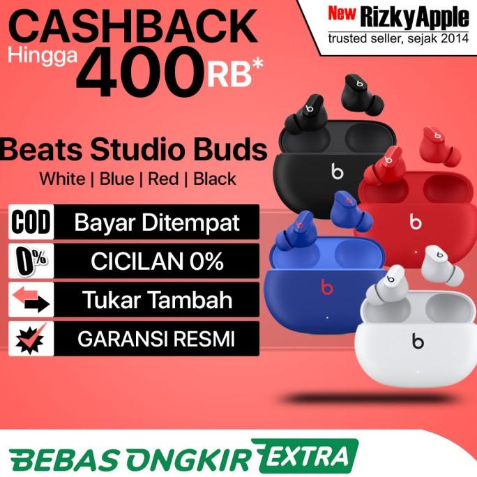 Apple Beats Studio Buds Black White Red Original