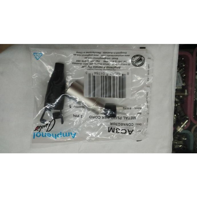 Jack Amphenol Xlr Conector Male Original