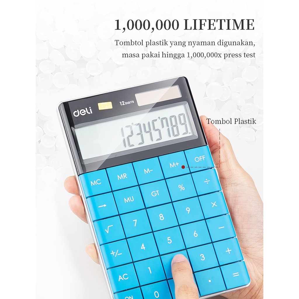 

Deli E1589 Calculator Desktop Kalkulator Stylish Office 1589 Kantor