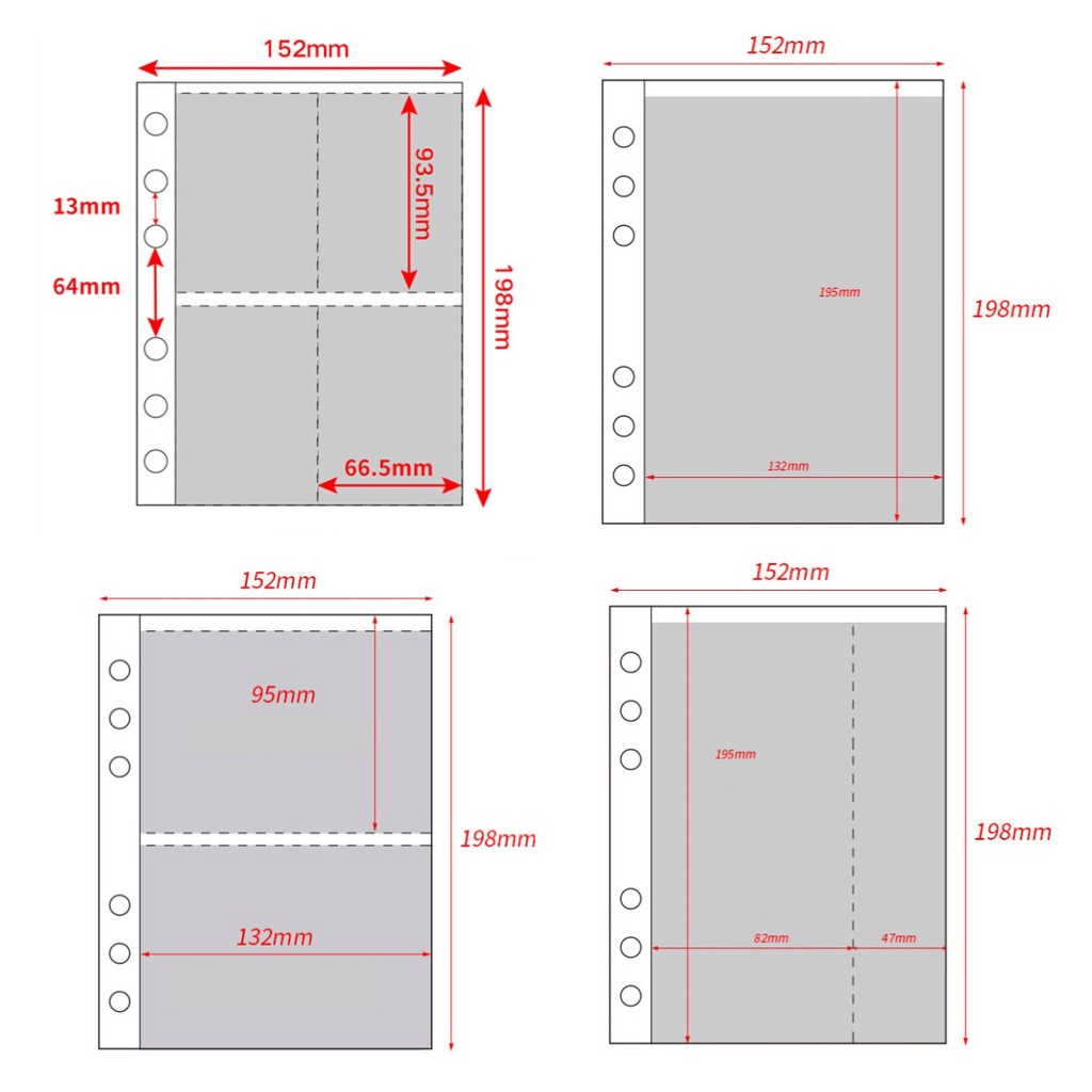 

[Universal A5 S Sleeve Cover] Album Binder Cover Transparent Photo Card Idol Lomo Card 10 Sheets