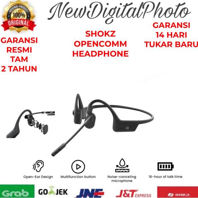 Shokz Opencomm Wireless Bone Conduction Headphone Garansi Resmi Newstylestore