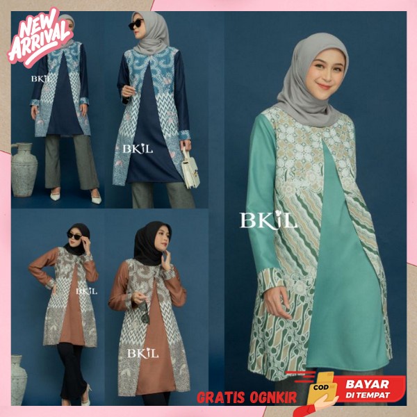 Tunix Import Premium Bsju Cod Dres Muslim Deres Wanita Tunok Terbaru 2024 Pakean Tunika Tynik Kerja 