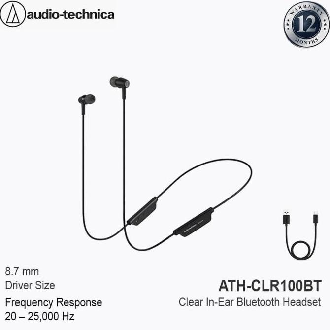 Audio-Technica Ath-Clr100Bt In-Ear Wireless Bluetooth Headphones Createdthings