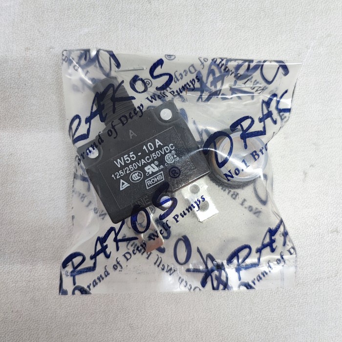 Overload pompa air submersible 10A Wokema Drakos W55 series 10 Ampere