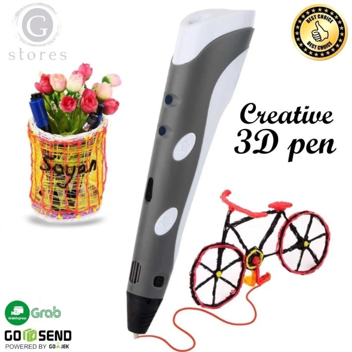 

Vbestlife-Creative 3D Pens Diy 3D Printer Pen Modelling Terbaru
